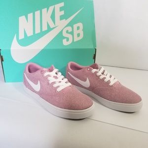 NIKE SB SOLAR CANVAS (PINK/WHITE) SKATER SHOES